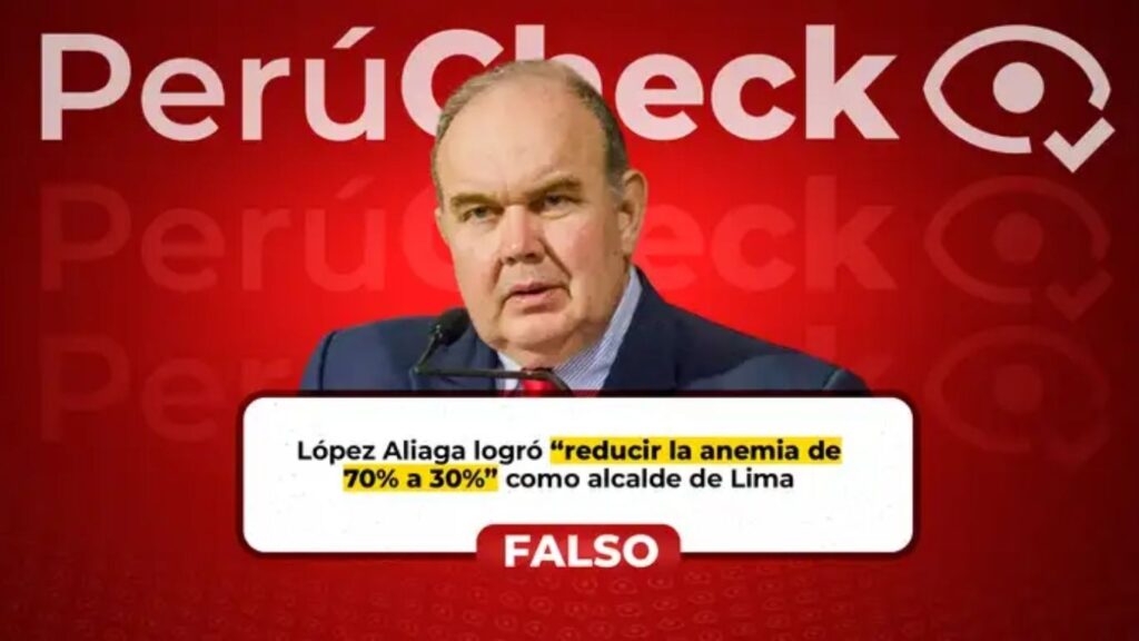 López Aliaga y el mito de la anemia: Cifras oficiales desmienten supuesta reducción