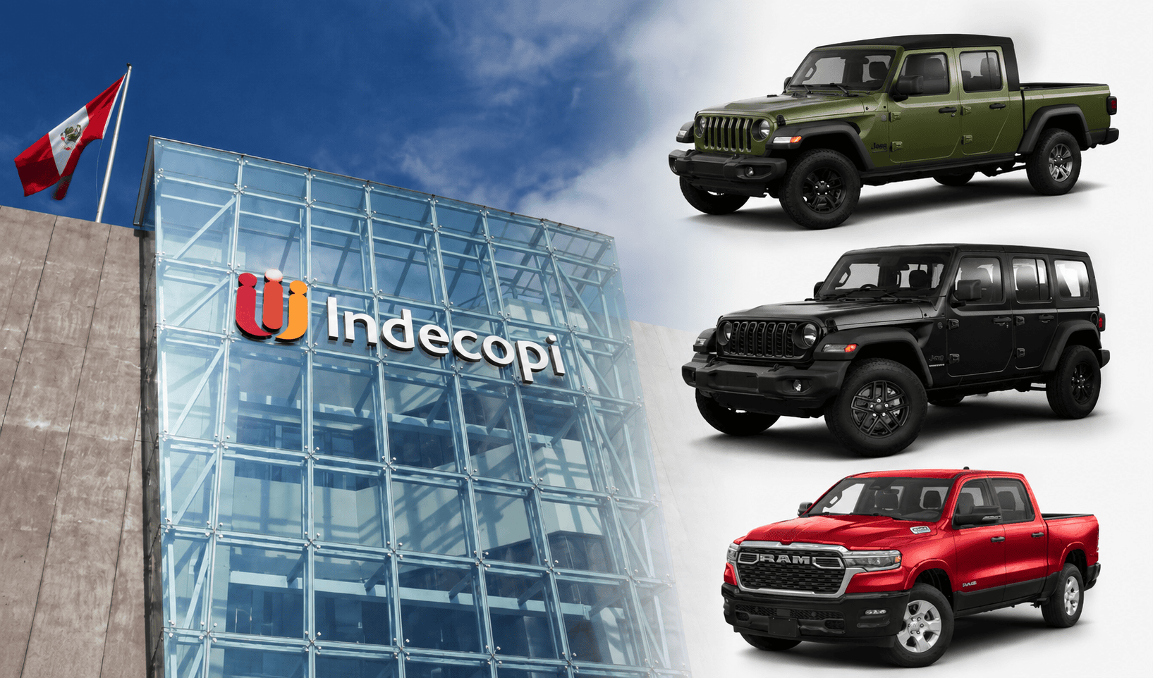 Indecopi ordena llamado a revisión: más de 500 camionetas Jeep, Ford y RAM por fallas con riesgo de incendio y fallas en cinturones de seguridad