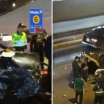 Conductor sobrevive tras violento accidente en la Vía Expresa: vehículo quedó completamente destrozado