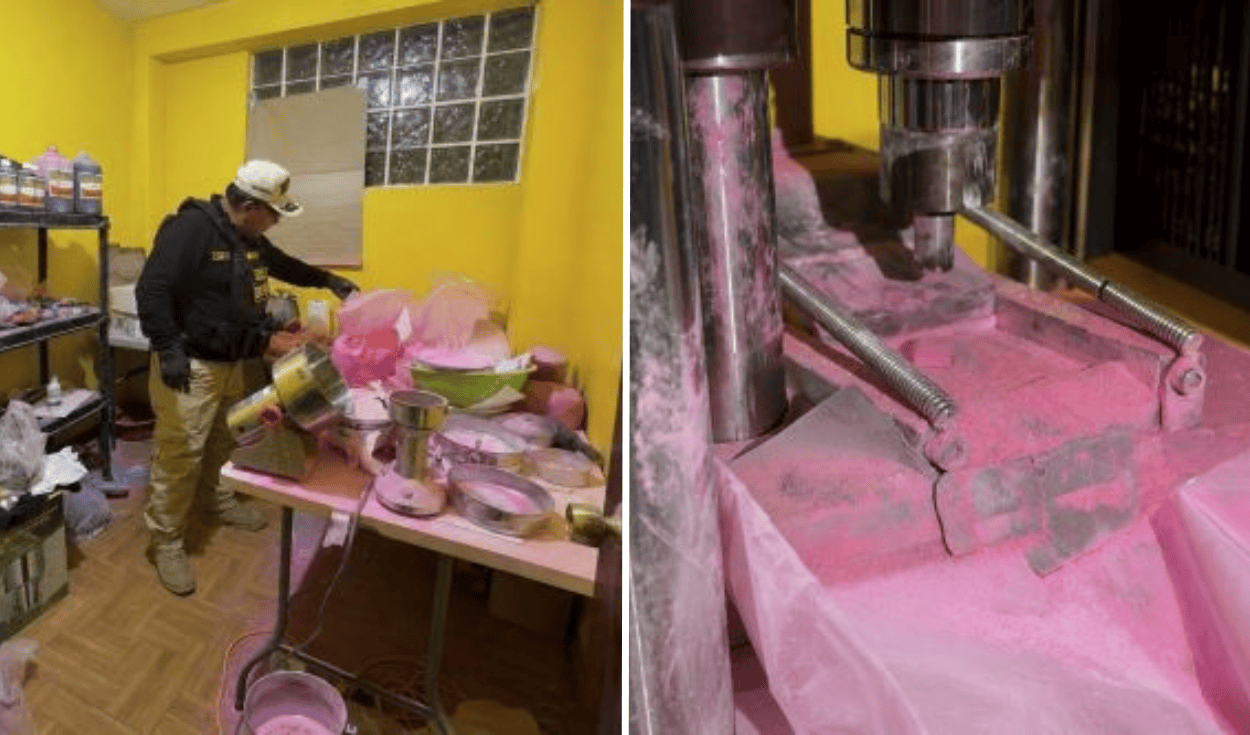 Hallan laboratorio de drogas sintéticas y decomisan más de 800.000 pastillas de éxtasis en Santa Anita y SMP