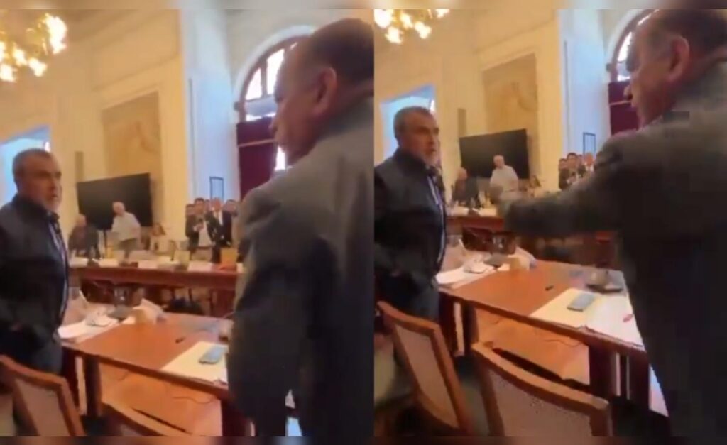 Videos muestran cómo se inició discusión en el Senado entre César Astudillo e Iber Maravi: "Cállese la boca"