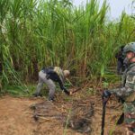 Dos cuerpos, proyectiles y trampas explosivas en La Pampa: buscan más fosas en zona minera de Madre de Dios